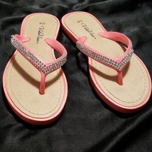 Blingy Flip Flops Size 5/6